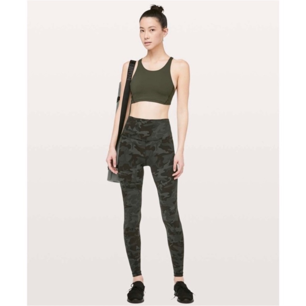 Lululemon Align Pant Full Length 28" Incognito Camo Multi Gator Green 2